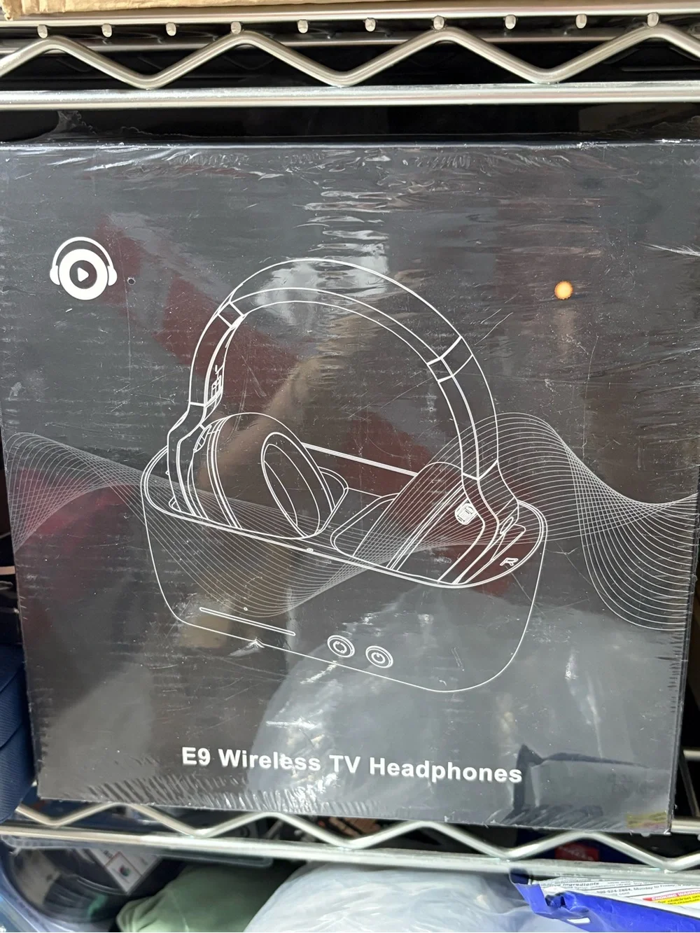 E9 Wireless TV Headphones - Black